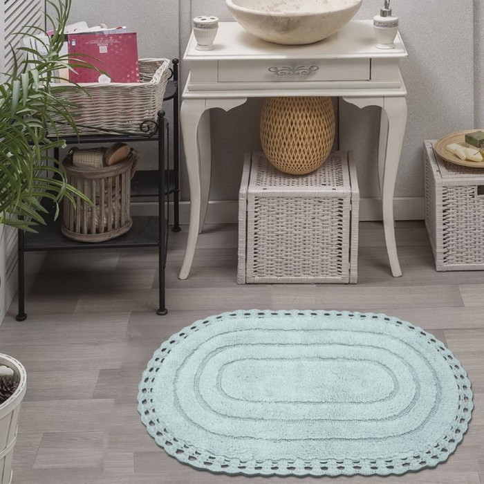 Коврик для ванной Yana, 60х100 см, цвет ментол
Коврик для ванной Yana, 60х100 см, цвет ментол