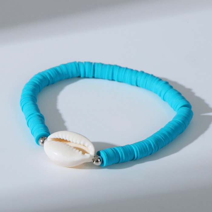 Браслет "Бисер" на резинке, ракушка, цвет морской, L=7
Браслет "Бисер" на резинке, ракушка, цвет морской, L=7