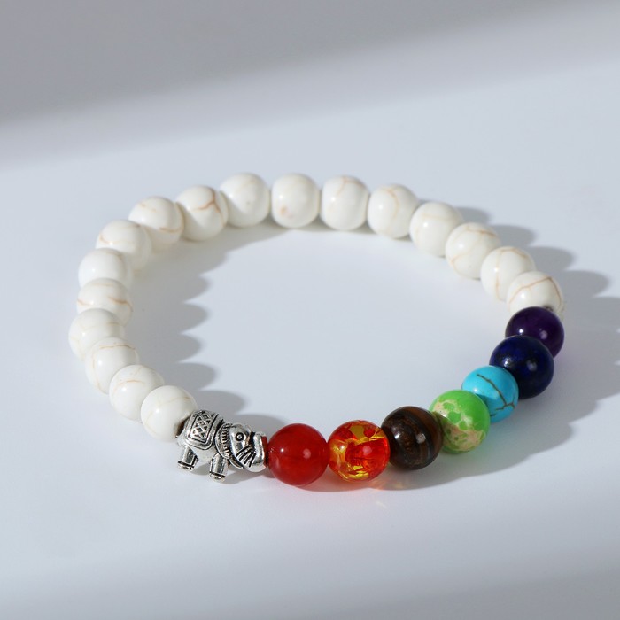 Браслет ассорти "Планеты" белый слоник, цветной с чернёным серебром, d=7 см
Браслет ассорти "Планеты" белый слоник, цветной с чернёным серебром, d=7 см