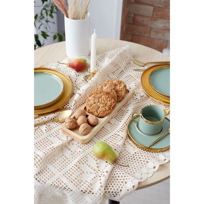 фото Скатерть этель "цветы" 85х85±5 см, 100% п/э