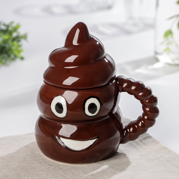 Кружка с крышкой «Какашечка», 300 мл
Кружка с крышкой «Какашечка», 300 мл