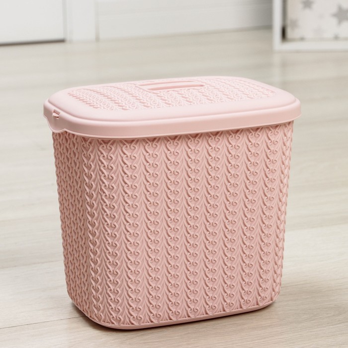Корзина с крышкой универсальная «Меланж», 6 л, цвет пудровый
Корзина с крышкой универсальная «Меланж», 6 л, цвет пудровый