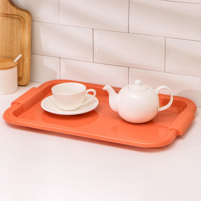 Поднос итальянский, 45,5×31 см, цвет корица
Поднос итальянский, 45,5×31 см, цвет корица