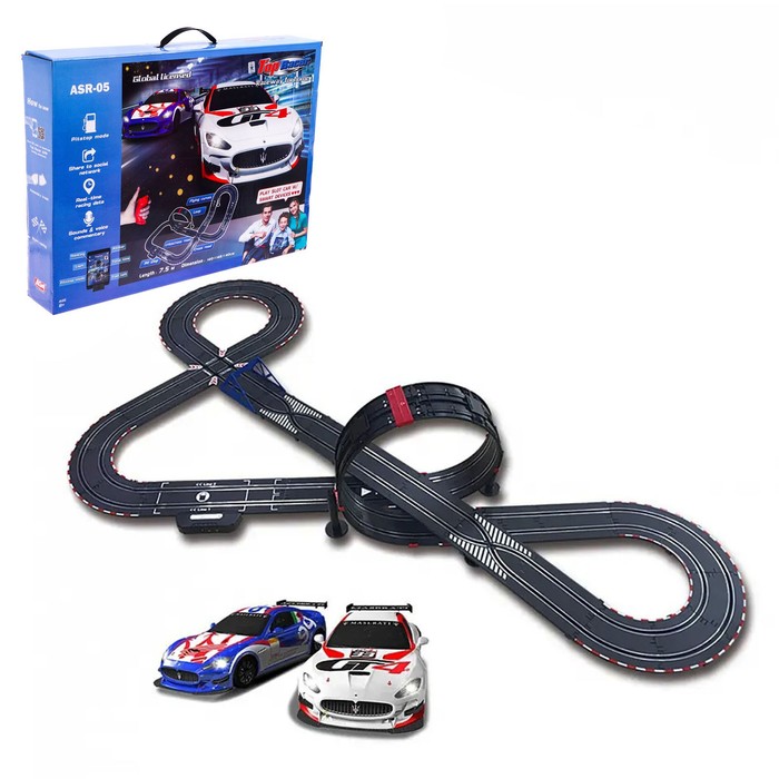 Автотрек «Гонки на Maserati GT4», с 2 машинами, 750 см, подключение к телефону, работает от сети
Автотрек «Гонки на Maserati GT4», с 2 машинами, 750 см, подключение к телефону, работает от сети