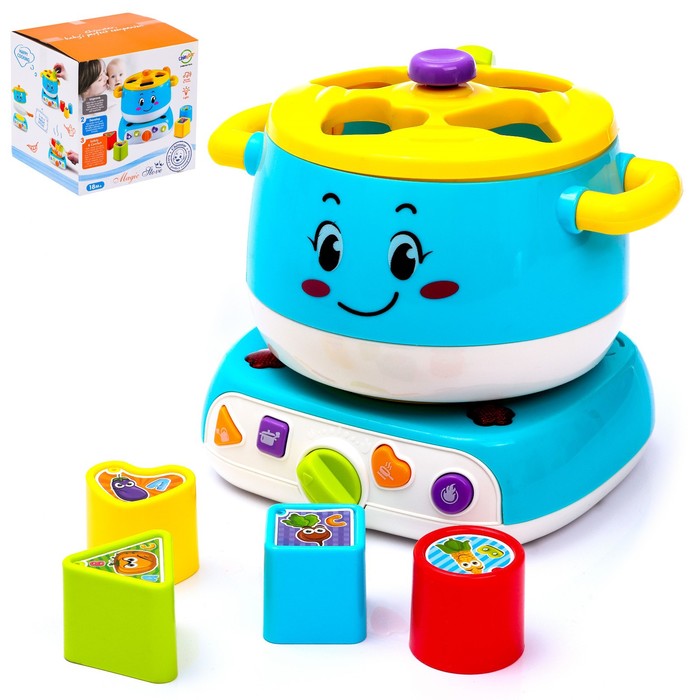 Сортер «Волшебная кастрюлька», световые и звуковые эффекты
Сортер «Волшебная кастрюлька», световые и звуковые эффекты