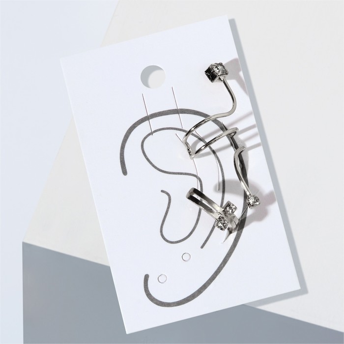 Набор серьги и каффа «Настроение», волна, цвет белый в серебре
Набор серьги и каффа «Настроение», волна, цвет белый в серебре