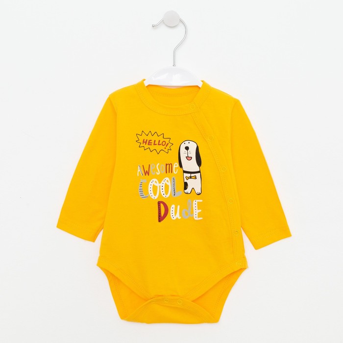 Боди детское, цвет жёлтый, рост 80 см
Боди детское, цвет жёлтый, рост 80 см