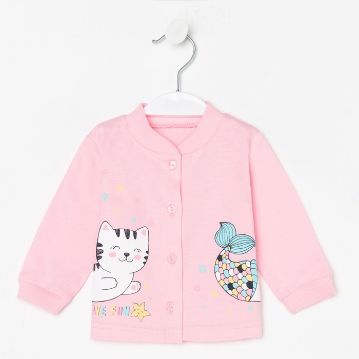 Кофточка для девочки, цвет розовый, рост 62 см
Кофточка для девочки, цвет розовый, рост 62 см