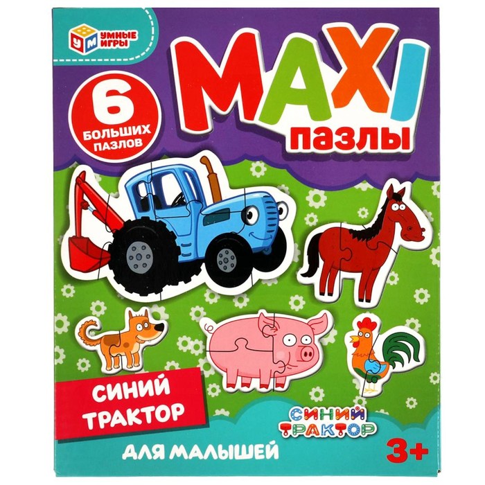 Макси-пазлы для малышей «Синий трактор», 6 элементов
Макси-пазлы для малышей «Синий трактор», 6 элементов