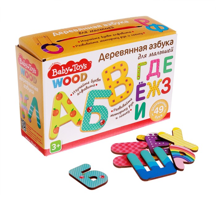 Игра развивающая «Азбука деревянная» Baby Toys Wood
Игра развивающая «Азбука деревянная» Baby Toys Wood