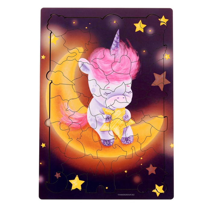 Фигурный пазл «Единорожка на луне»
Фигурный пазл «Единорожка на луне»