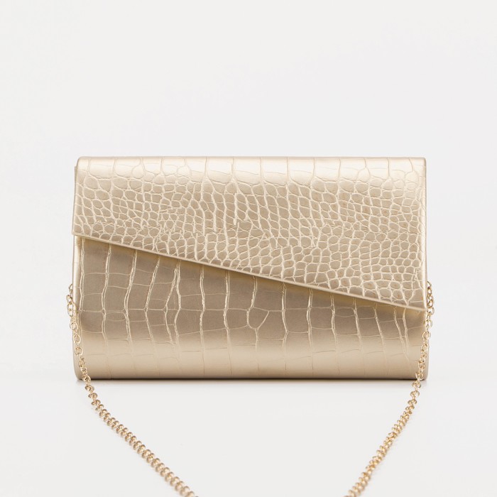 Сумка-клатч, отдел на клапане, цвет золотой
Сумка-клатч, отдел на клапане, цвет золотой