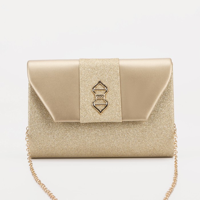 Сумка-клатч, отдел на клапане, цвет золотой
Сумка-клатч, отдел на клапане, цвет золотой