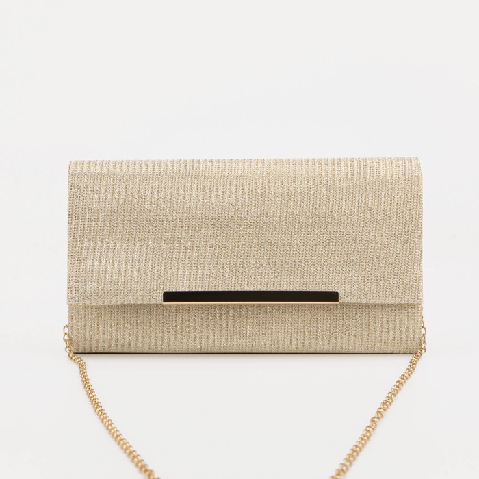 Сумка-клатч, отдел на клапане, цвет золотой
Сумка-клатч, отдел на клапане, цвет золотой