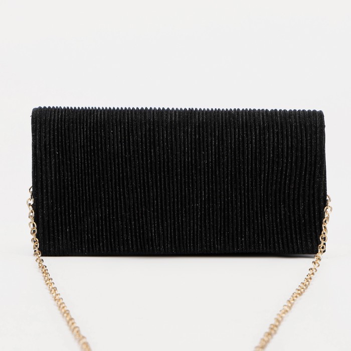 Сумка-клатч, отдел на клапане, цвет черный
Сумка-клатч, отдел на клапане, цвет черный
