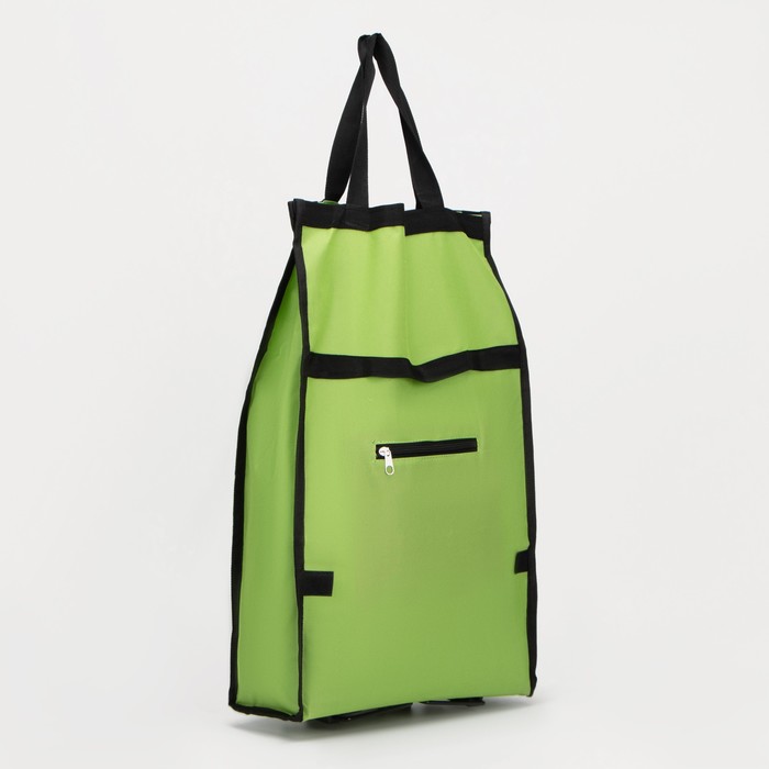 Сумка хозяйственная складная на 2х колесах, на липучке, цвет зелёный
Сумка хозяйственная складная на 2х колесах, на липучке, цвет зелёный