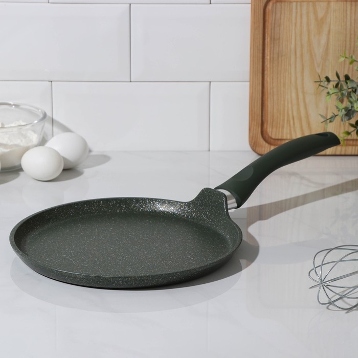 Сковорода блинная Trendy style, d=24 см, антипригарное покрытие, цвет зелёный
Сковорода блинная Trendy style, d=24 см, антипригарное покрытие, цвет зелёный