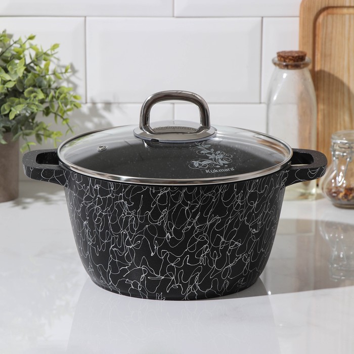 Кастрюля «Грация», 3,5 л, стеклянная крышка, антипригарное покрытие
Кастрюля «Грация», 3,5 л, стеклянная крышка, антипригарное покрытие