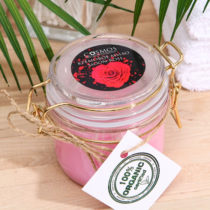 Мыло кремовое кокосовое Cosmos Moon Rose восстановление и омоложение, 200 мл
Мыло кремовое кокосовое Cosmos Moon Rose восстановление и омоложение, 200 мл