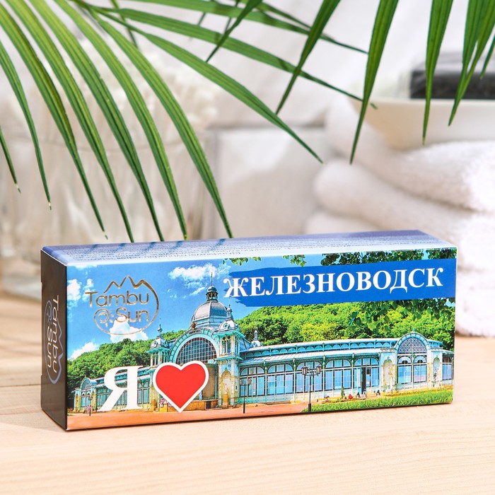 Мыло Тамбуканское Tambu Sun Я люблю Железноводск, 85 г
Мыло Тамбуканское Tambu Sun Я люблю Железноводск, 85 г