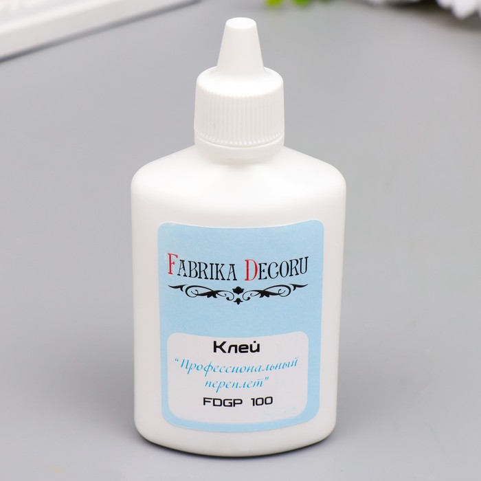 Клей Fabrika Decoru "Профессиональный переплет" 100 мл
Клей Fabrika Decoru "Профессиональный переплет" 100 мл