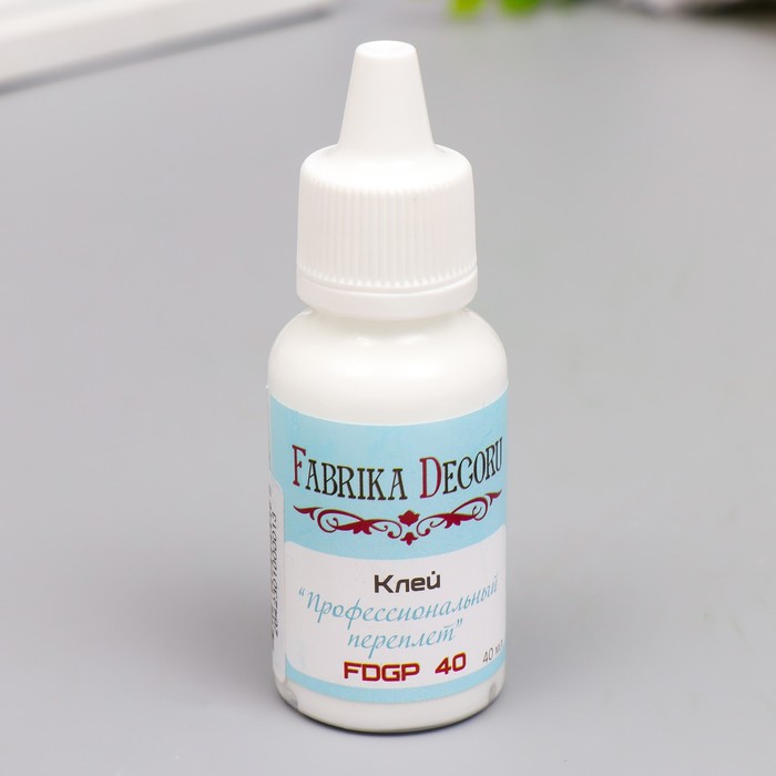 Клей Fabrika Decoru "Профессиональный переплет" 40 мл
Клей Fabrika Decoru "Профессиональный переплет" 40 мл