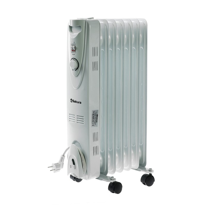 Обогреватель Sakura SA-0377G, масляный, 1500 Вт, 7 секций, белый
Обогреватель Sakura SA-0377G, масляный, 1500 Вт, 7 секций, белый
