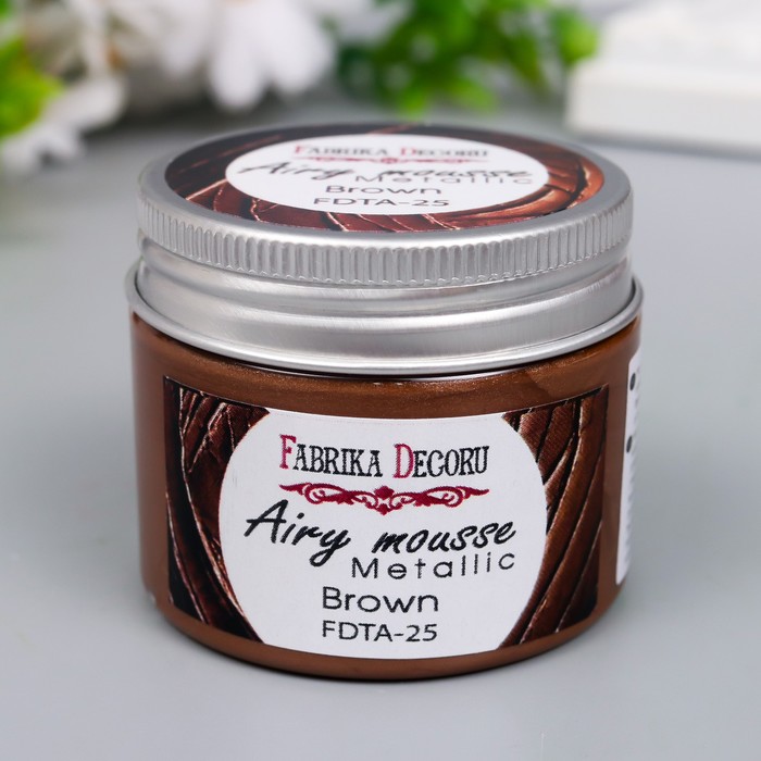 Мусс металлик "Fabrika Decoru" 50 мл, коричневый
Мусс металлик "Fabrika Decoru" 50 мл, коричневый