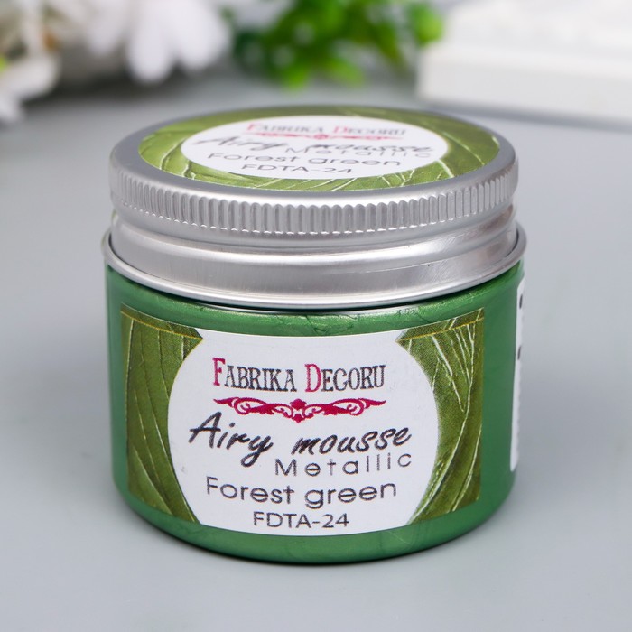 Мусс металлик "Fabrika Decoru" 50 мл, лесная зелень
Мусс металлик "Fabrika Decoru" 50 мл, лесная зелень