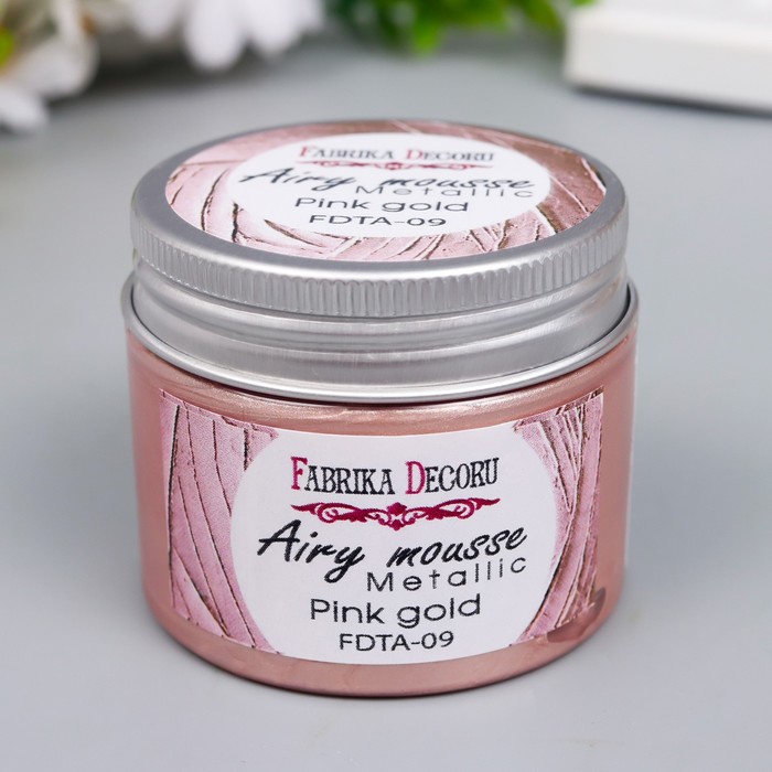 Мусс металлик "Fabrika Decoru" 50 мл, розовое золото
Мусс металлик "Fabrika Decoru" 50 мл, розовое золото