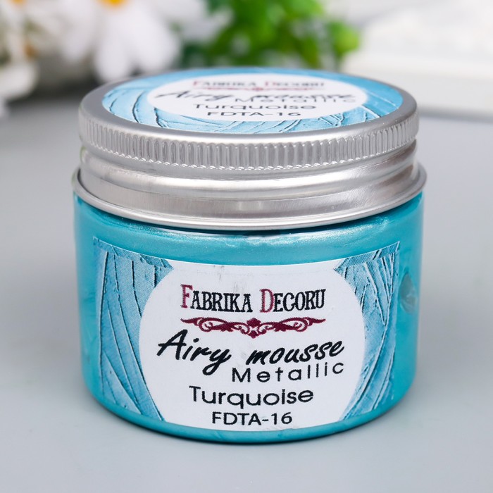 Мусс металлик "Fabrika Decoru" 50 мл, бирюза
Мусс металлик "Fabrika Decoru" 50 мл, бирюза