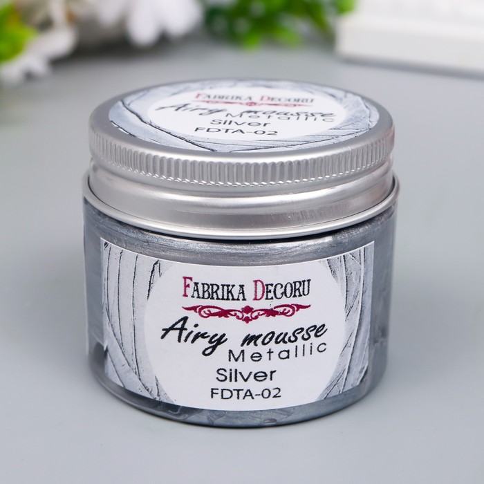Мусс металлик "Fabrika Decoru" 50 мл, серебро
Мусс металлик "Fabrika Decoru" 50 мл, серебро