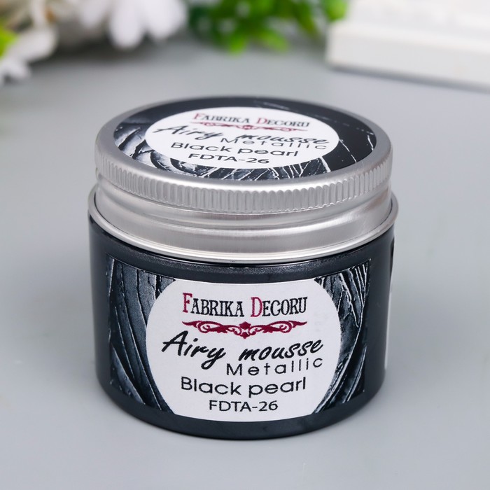 Мусс металлик "Fabrika Decoru" 50 мл, чёрная жемчужина 
Мусс металлик "Fabrika Decoru" 50 мл, чёрная жемчужина