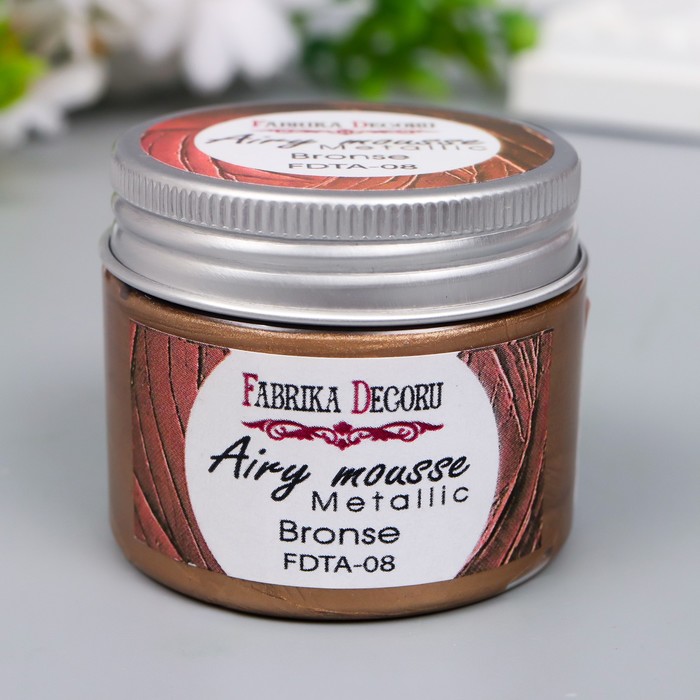 Мусс металлик "Fabrika Decoru" 50 мл, бронза
Мусс металлик "Fabrika Decoru" 50 мл, бронза