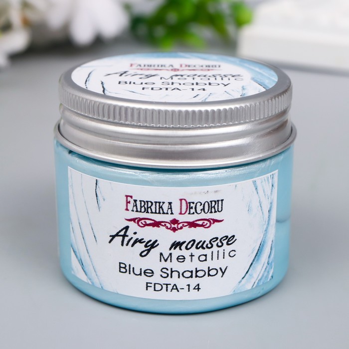 Мусс металлик "Fabrika Decoru" 50 мл, голубой шегги
Мусс металлик "Fabrika Decoru" 50 мл, голубой шегги