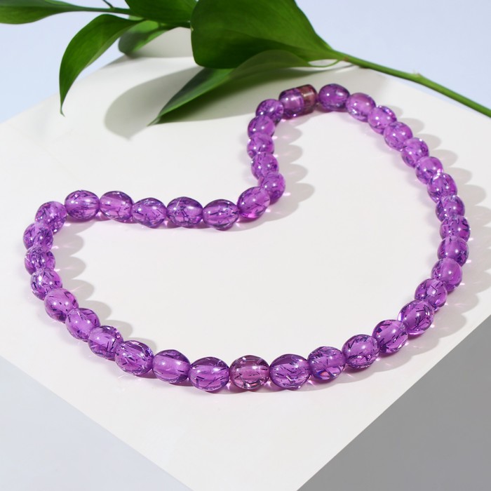 Бусы оливка "Пластик", цвет фиолетовый, 47см
Бусы оливка "Пластик", цвет фиолетовый, 47см