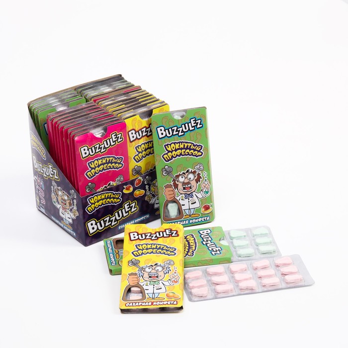 Конфета сахарная Buzzulez "Чокнутый профессор", 11г 
Конфета сахарная Buzzulez "Чокнутый профессор", 11г