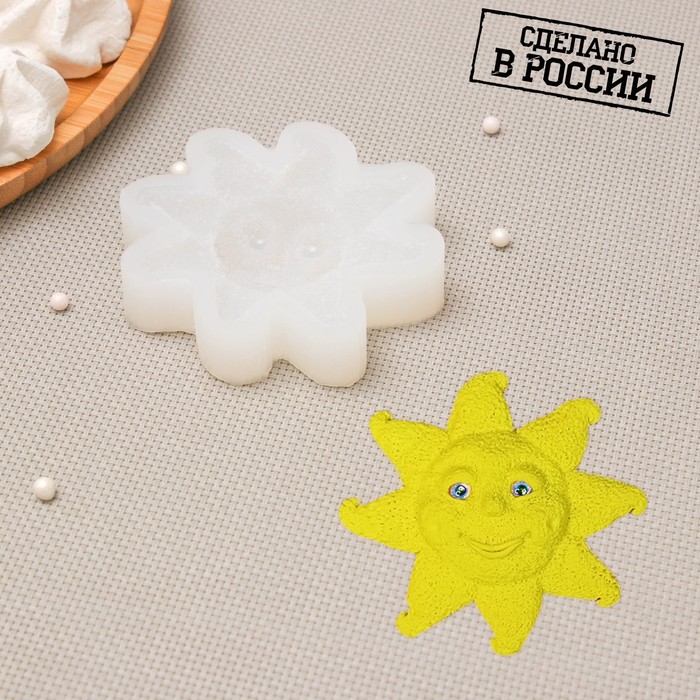 Силиконовая форма «Солнышко 2,5D», 8×7,3×1,6 см, цвет прозрачный
Силиконовая форма «Солнышко 2,5D», 8×7,3×1,6 см, цвет прозрачный