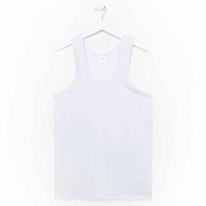 Майка мужская, цвет белый, размер 54
Майка мужская, цвет белый, размер 54