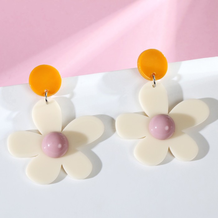 Серьги акрил "Цветы" весна, цвет бело-розовый
Серьги акрил "Цветы" весна, цвет бело-розовый