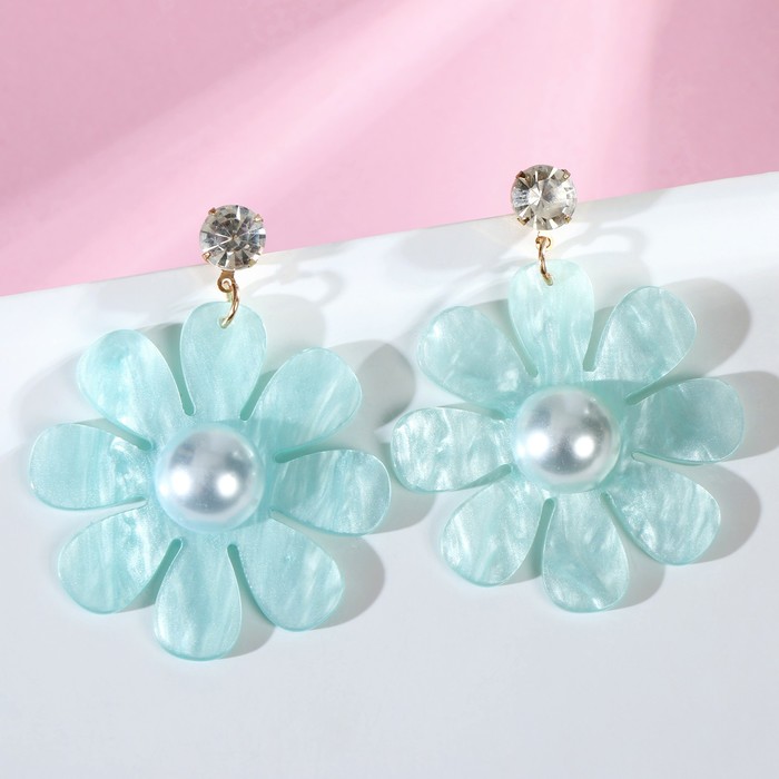 Серьги акрил "Цветочек" стразинка, цвет зелёно-белый
Серьги акрил "Цветочек" стразинка, цвет зелёно-белый