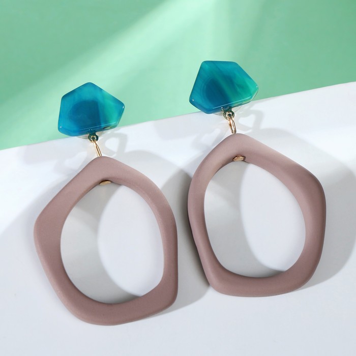 Серьги пластик "Кольцо" античность, цвет коричнево-синий
Серьги пластик "Кольцо" античность, цвет коричнево-синий