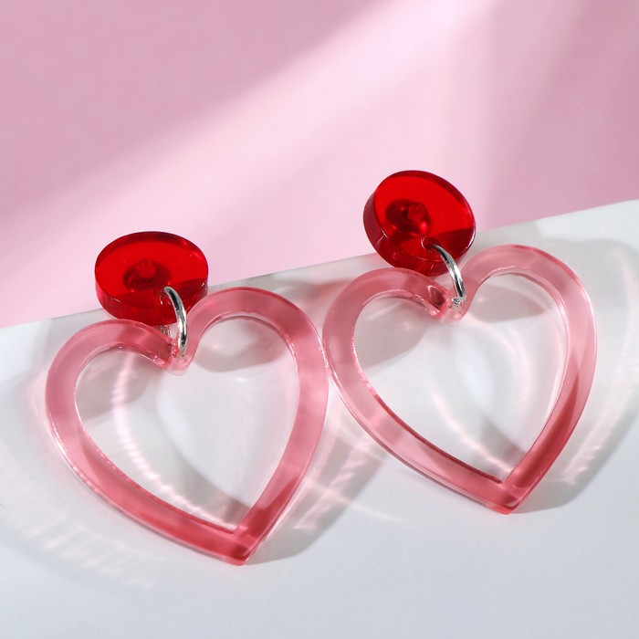 Серьги акрил "Сердечки" контур и шарик, цвет розовый
Серьги акрил "Сердечки" контур и шарик, цвет розовый