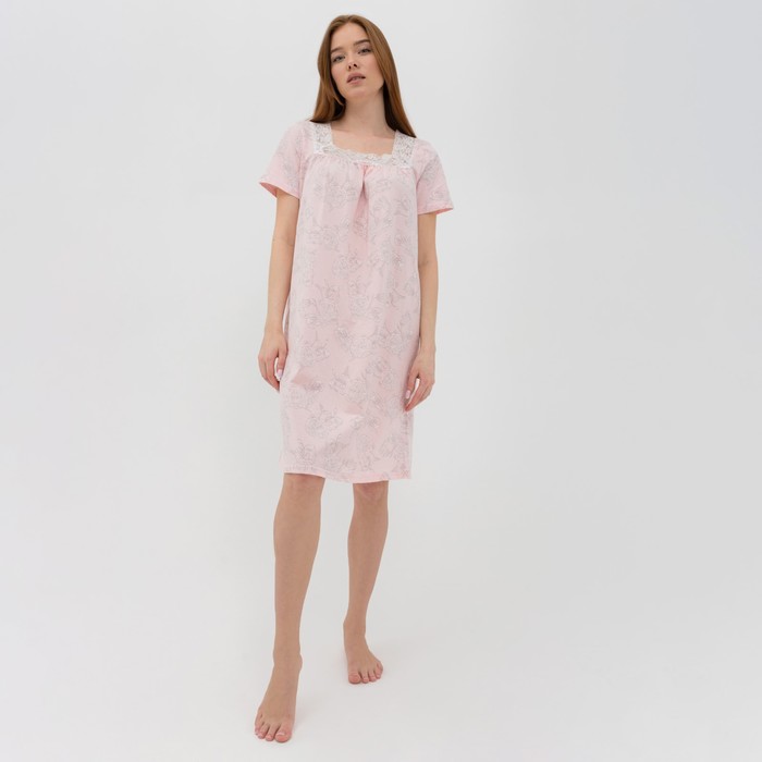 Ночная сорочка женская, цвет розовый, размер 44
Ночная сорочка женская, цвет розовый, размер 44