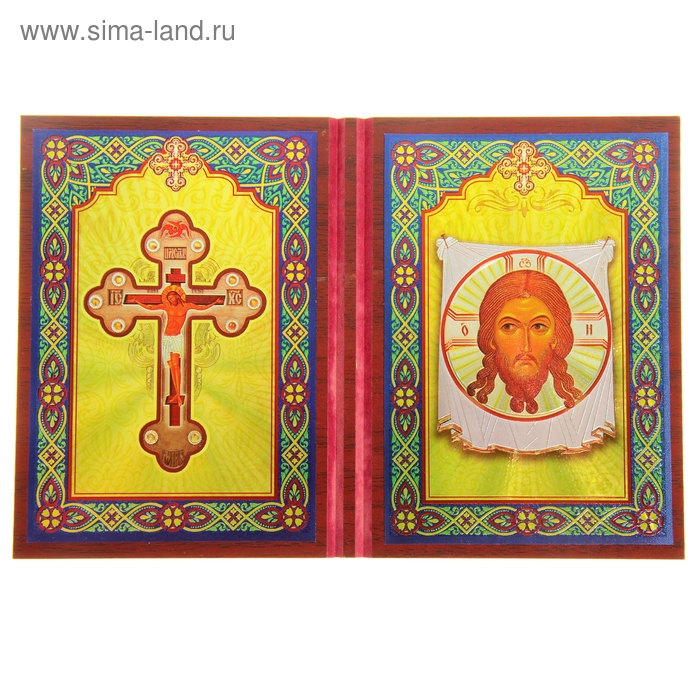 Складень "Крест Господень - Спас Нерукотворный"
Складень "Крест Господень - Спас Нерукотворный"