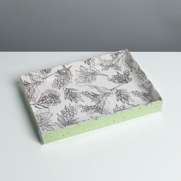 Коробка для кондитерских изделий с PVC крышкой «Грозди», 22 × 15 × 3 см
Коробка для кондитерских изделий с PVC крышкой «Грозди», 22 × 15 × 3 см