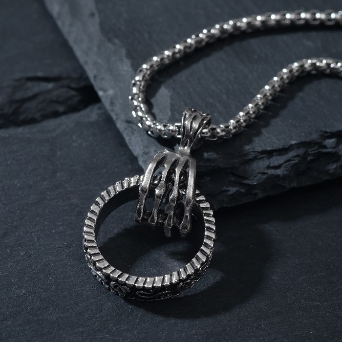 Кулон "Рука и кольцо" кость, цвет чернёное серебро, 70см
Кулон "Рука и кольцо" кость, цвет чернёное серебро, 70см
