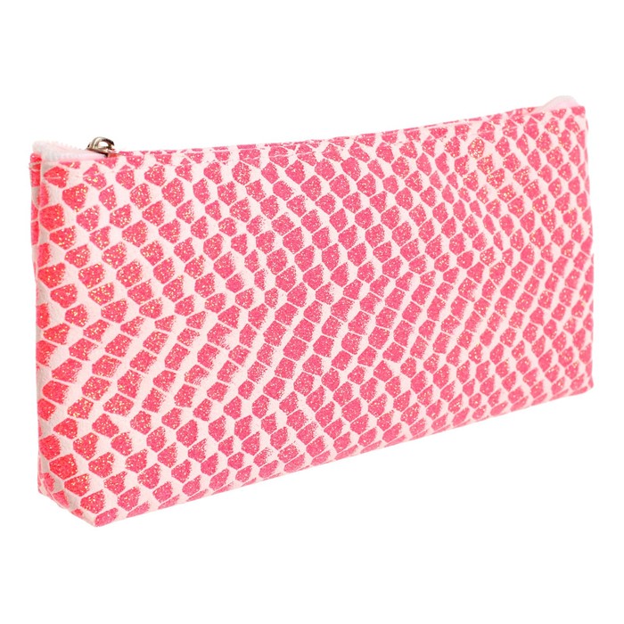 Пенал школьный "Змея" на молнии, розовый
Пенал школьный "Змея" на молнии, розовый