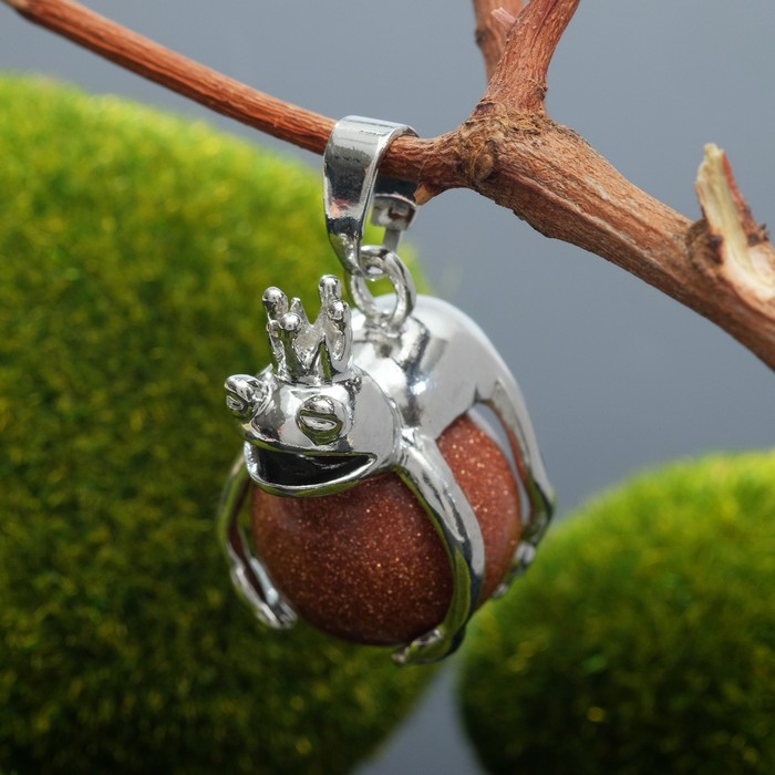 Подвеска Царевна-лягушка "Авантюрин коричневый"
Подвеска Царевна-лягушка "Авантюрин коричневый"