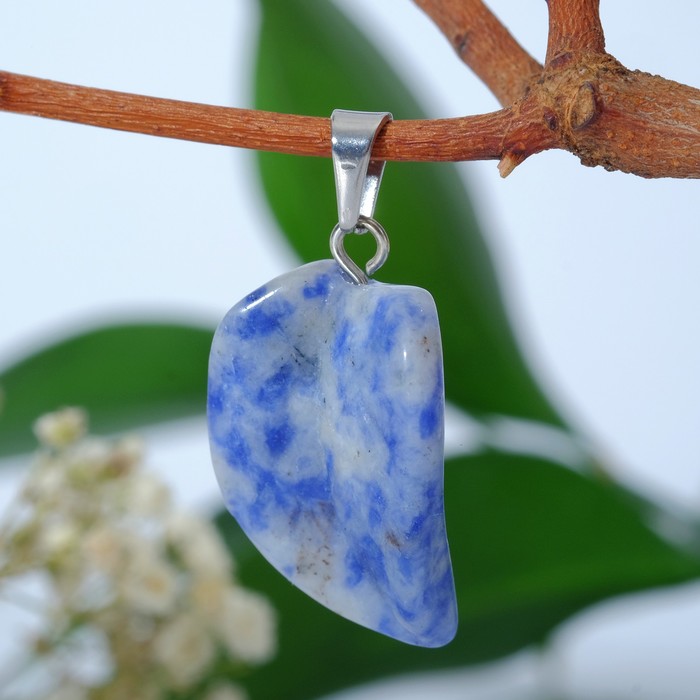 Подвеска листочек "Содалит"
Подвеска листочек "Содалит"